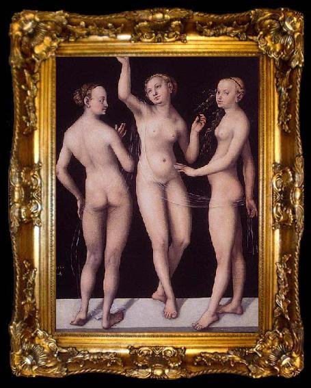 framed  Lucas Cranach The Three Graces, ta009-2